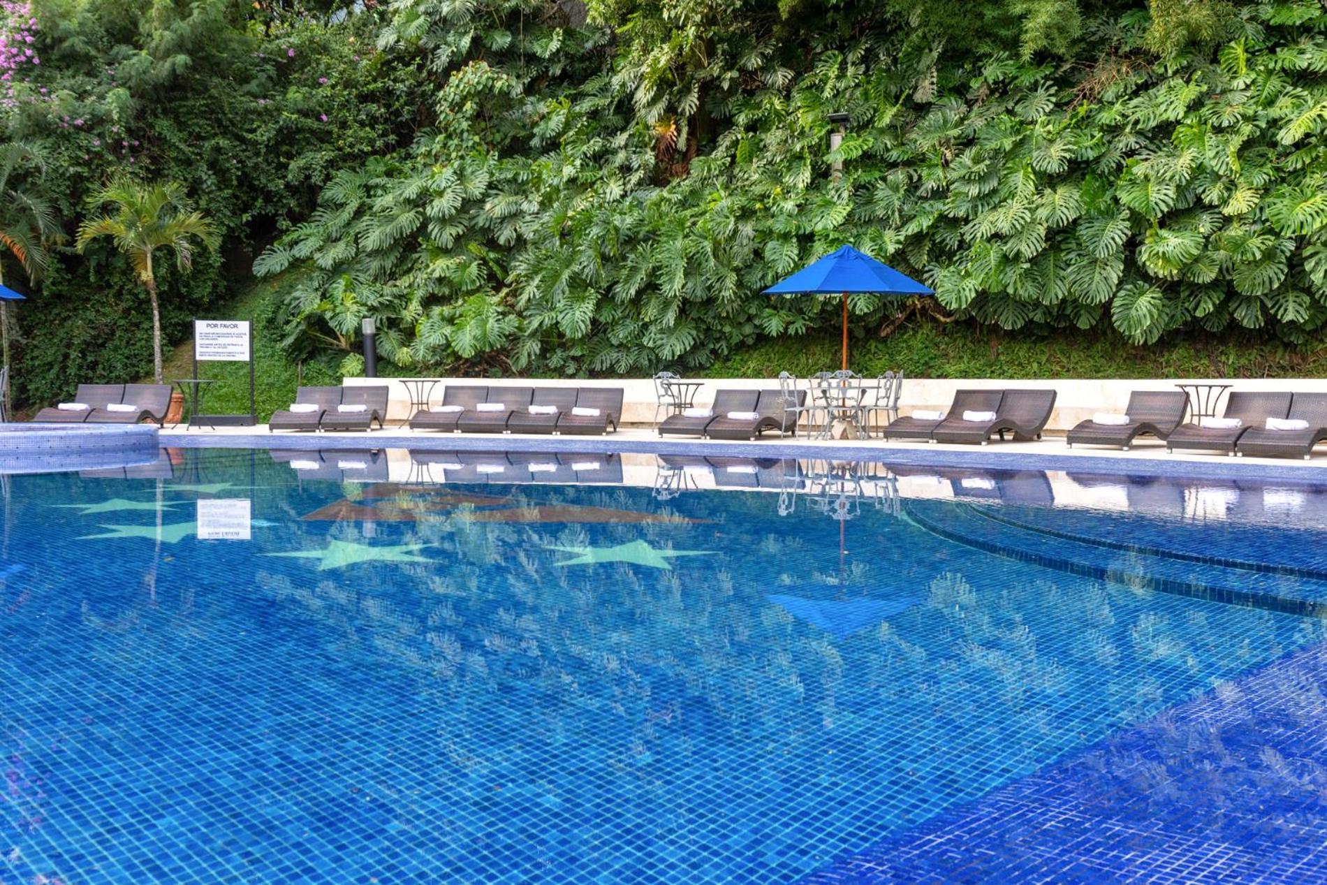 麦德林-贝尔福-达恩卡尔顿酒店 外观 照片 Swimming pool at the hotel